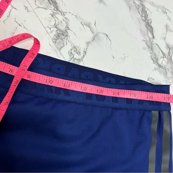 Adidas x Ivy Park 3 stripe legging blue with black stripe Sz 2X - Picture 4 of 5